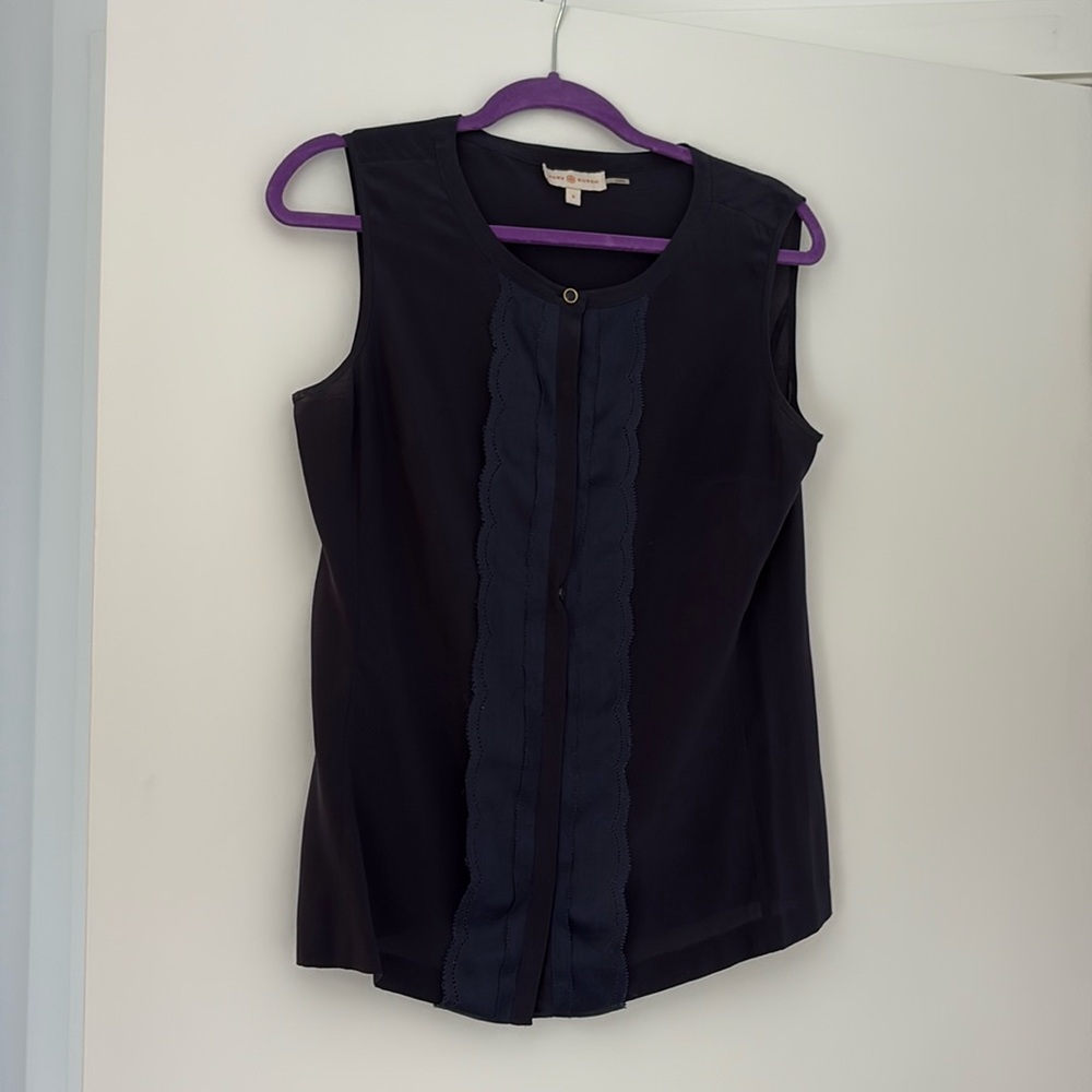 Tory Burch 100% silk top size 8
